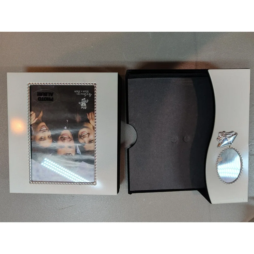 21st Century Giftware Graduation Photo Album & Frame White Silver 48 Photos 4681